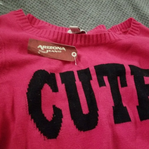 CUTE. Pink sweater Nwt - Picture 3 of 3